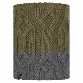 ръкавици,шапки,и,шалове,buff,®,knitted,&,fleece,neck,warmer,green,grey,(ganbat,bark)