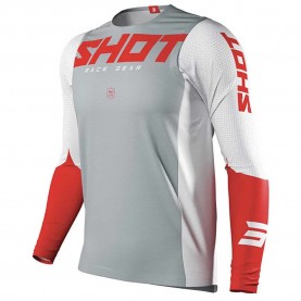 блуза,с,дълъг,ръкав,мъжки,тениски,дамски,тениски,shot,airflow,long,sleeve,jersey,grey,(red)