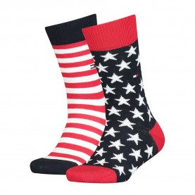 чорапи,детски,чорапи,tommy,hilfiger,stars&classic,stripes,socks,2,pairs,multicolor,(tommy,original)