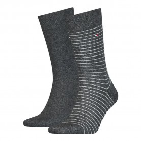 чорапи,мъжки,чорапи,tommy,hilfiger,small,stripe,classic,socks,2,pairs,anthracite,(grey)