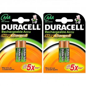 батерии,duracell,rechargeable,aaa,duralock,800,2,units,black,(black)