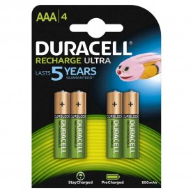 батерии,duracell,rechargeable,aaa,duralock,900,4,units,green,golden,(black)