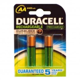 батерии,duracell,rechargeable,aa,duralock,2400,2,units,green,golden,(black)