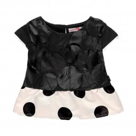 тениска,детски,тениски,boboli,knit,combined,short,sleeve,t,shirt,black,(black)