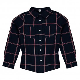 Риза с дълъг ръкав 3pommes Chelsea long sleeve shirt - Black (Marine) риза,с,дълъг,ръкав,дамски,ризи,мъжки,ризи,3pommes,chelsea,long,sleeve,shirt,black,(marine)
