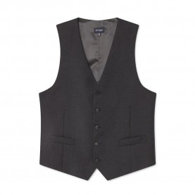 Елек Hackett LP Plain Wool waistcoat - Grey (Charcoal) елек,мъжки,сака,hackett,lp,plain,wool,waistcoat,grey,(charcoal)