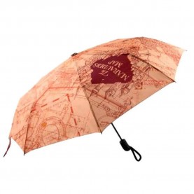 чадър,чадъри,cinereplicas,harry,potter,marauder,map,umbrella,multicolor,(brown)