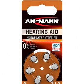 батерии,ansmann,1x6,zinc,air,312,pr41,button,battery,silver,(silver)