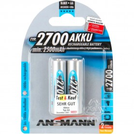 батерии,ansmann,1x2,2700,mignon,2500mah,aa,rechargeable,battery,silver