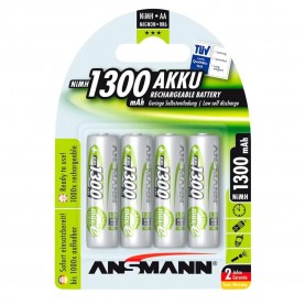 батерии,ansmann,1x4,maxe,nimh,mignon,1300mah,aa,rechargeable,battery,silver,(silver)