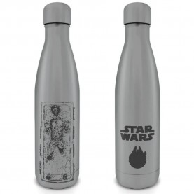 Pyramid Star Wars Metal bottle 550ml - Silver (Grey) бутилки,за,вода,pyramid,star,wars,metal,bottle,550ml,silver,(grey)