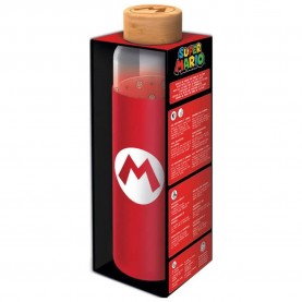 Stor Nintendo Super Mario Bros Silicone Cover bottle 585ml - Red (Red) бутилки,за,вода,stor,nintendo,super,mario,bros,silicone,cover,bottle,585ml,red,(red)