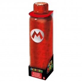 Stor Nintendo Super Mario Bros Stainless Steel bottle 515ml - Red (Red) бутилки,за,вода,stor,nintendo,super,mario,bros,stainless,steel,bottle,515ml,red,(red)