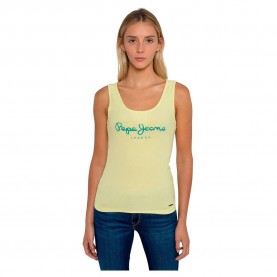 тениска,дамски,тениски,pepe,jeans,dunia,sleeveless,t,shirt,yellow,(sorbet,lemon)