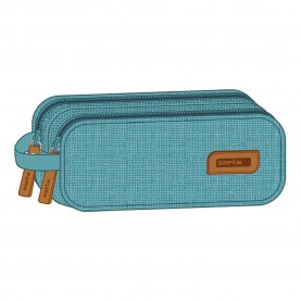 канцеларски,принадлежности,safta,lago,double,pencil,case,blue,(lago)