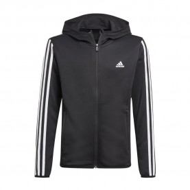 Яке Adidas Designed 2 Move 3 Stripes tracksuit jacket - Black (Black / White) яке,детски,анцузи,adidas,designed,2,move,3,stripes,tracksuit,jacket,black,(black,white)