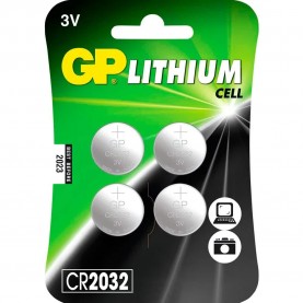 батерии,gp,batteries,4,cr2032,3v,lithium,battery,silver,(black)