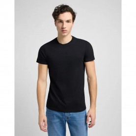 тениска,мъжки,тениски,lee,2,units,short,sleeve,t,shirt,black,(black)