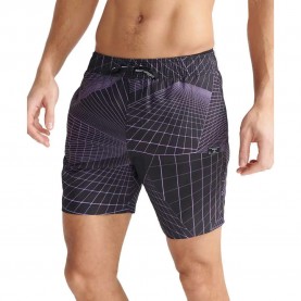 бански,гащета,мъжки,бански,костюми,superdry,resort,17´´,swimming,shorts,grey,(black,aop)