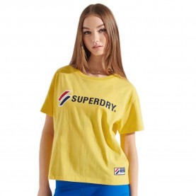 тениска,дамски,тениски,superdry,sportstyle,graphic,boxy,short,sleeve,t,shirt,nautical,yellow,(yellow)