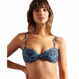 дамски,бански,костюми,superdry,boho,twist,bandeau,bikini,top,blue,(paisley,block,print,navy)
