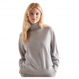 блуза,дамски,пуловери,дамски,плетени,дрехи,superdry,merino,drop,shoulder,roll,neck,sweater,grey