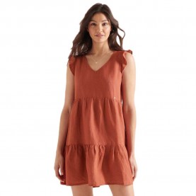 рокля,дамски,поли,и,рокли,superdry,tinsley,tiered,short,dress,orange