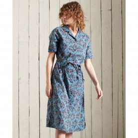 дамска,рокля,дамски,поли,и,рокли,superdry,printed,dress,blue