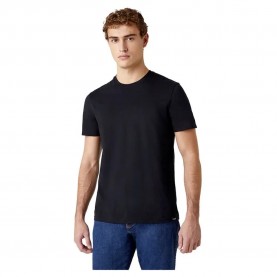 Тениска Wrangler 2 Units short sleeve T-shirt - Black (Black) тениска,мъжки,тениски,wrangler,2,units,short,sleeve,t,shirt,black,(black)