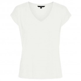тениска,дамски,тениски,vero,moda,fill,short,sleeve,v,neck,t,shirt,white,(bright,white)
