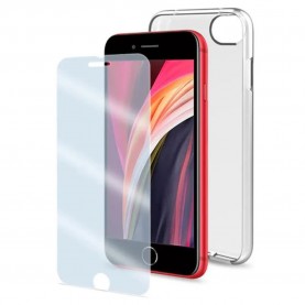други,аксесоари,celly,iphone,se,2020,antibacterial,back,case&tempered,glass,clear,(clear)