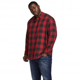 риза,с,дълъг,ръкав,мъжки,ризи,jack,&,jones,gingham,twill,long,sleeve,shirt,red,(brick,red)