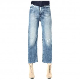 Дънки G-Star Tedie Ultra-High Waist Straight Ripped Ankle jeans - Blue (Sun Faded Ice Fog Destroyed) дънки,дамски,панталони,g,star,tedie,ultra,high,waist,straight,ripped,ankle,jeans,blue,(sun,faded,ice,fog,destroyed)