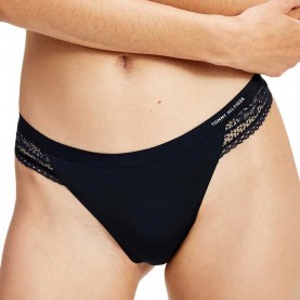 дамско,бельо,дамски,бикини,и,танкини,tommy,hilfiger,stretch,lace,thong,black,(desert,sky)