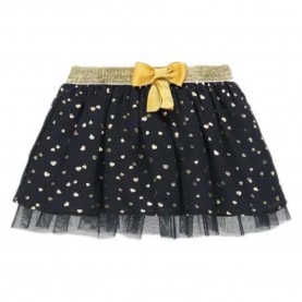 пола,детски,поли,и,рокли,boboli,gauze,hearts,skirt,black,(print)