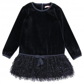 рокля,детски,поли,и,рокли,boboli,velour,with,fringes,dress,blue