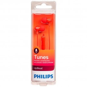слушалки,слушалки,philips,she3555rd,00,tunes,upbeat,with,microphone,earphones,red,(red)