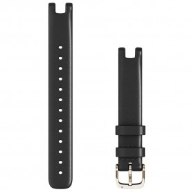 електро,garmin,lily,leather,strap,14,mm,black,(black,cream,gold)