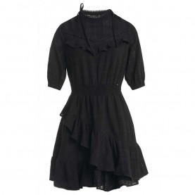 дамски,дънки,дамски,поли,и,рокли,salsa,jeans,textured,short,dress,black