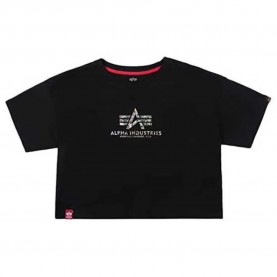 тениска,дамски,тениски,alpha,industries,basic,cos,holografic,print,short,sleeve,t,shirt,black,(black,silver,crystal)