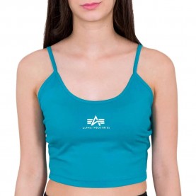 потник,дамски,топове,alpha,industries,basic,crop,sleeveless,top,blue,lagoon,(blue)