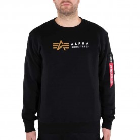 блуза,мъжки,пуловери,alpha,industries,label,sweatshirt,black