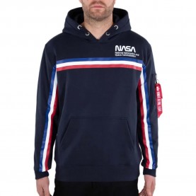 Блуза Alpha industries NASA ISS sweater - Blue (Rep.Blue) блуза,мъжки,пуловери,alpha,industries,nasa,iss,sweater,blue,(rep.blue)