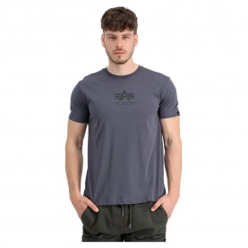 Тениска Alpha industries Basic ML short sleeve T-shirt - Grey (Greyblack / Black) тениска,мъжки,тениски,дамски,тениски,alpha,industries,basic,ml,short,sleeve,t,shirt,grey,(greyblack,black)