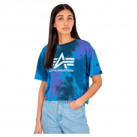 Тениска Alpha industries Big A Batik short sleeve T-shirt - Blue / Purple (Galaxy Batik) тениска,дамски,тениски,alpha,industries,big,a,batik,short,sleeve,t,shirt,blue,purple,(galaxy,batik)