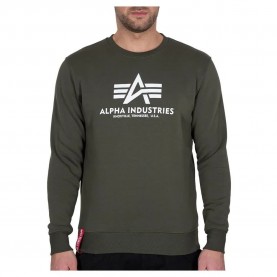 блуза,мъжки,пуловери,alpha,industries,basic,sweatshirt,dark,olive,(green)