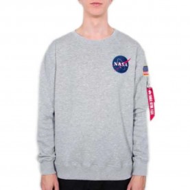 блуза,мъжки,пуловери,alpha,industries,space,shuttle,sweatshirt,grey