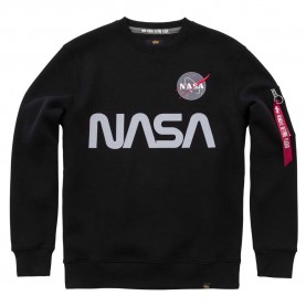 блуза,мъжки,пуловери,alpha,industries,nasa,reflective,sweatshirt,black