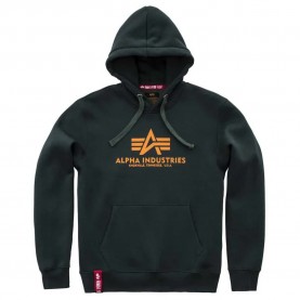 суичър,мъжки,пуловери,alpha,industries,basic,hoodie,dark,petrol,(green)