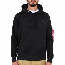 суичър,мъжки,пуловери,alpha,industries,red,stripe,hoodie,black,(black,white)